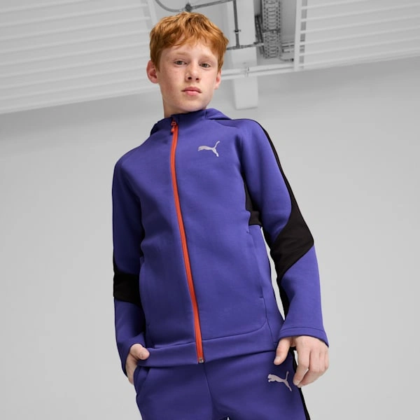 PUMA EVOSTRIPE: Big Kid's Hoodie—Cosy, Stylish, and Ready to Play All Day Long!